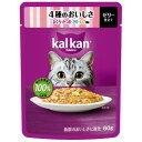 カルカン パウチ ゼリー仕立て 4種のおいしさ まぐろ・かつお・さけ・えび風味 60g マースジャパンリミテッド KP1354シユカツオサケエビ60G