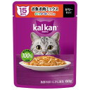 カルカン パウチ ゼリー仕立て 15歳から お魚・お肉ミックス まぐろ・かつお・ささみ入り 60g マースジャパンリミテッド KP15115サイFMMカツオササ...