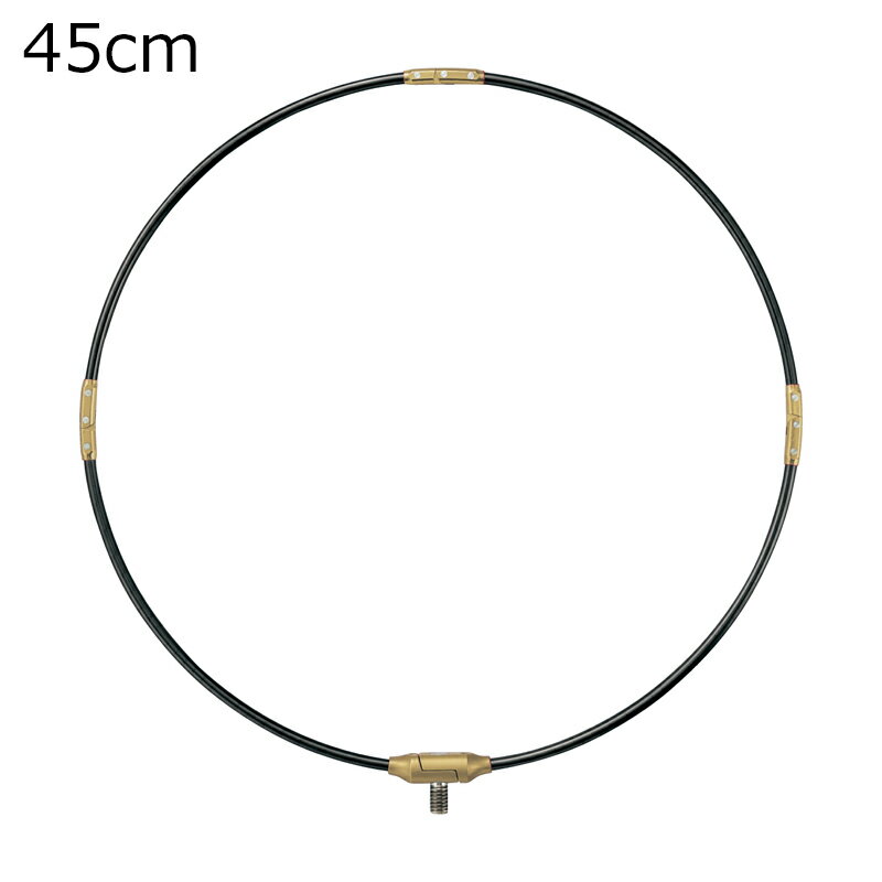 がまかつ がま磯 タモ枠 四ツ折りジュラルミン 45cm(ブラック×ゴールド) ガマイソタモワクヨツオリジュ..