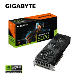 GIGABYTE|ギガバイト NVIDIA GeForce RTX5070 GDDR7 12GBメモリ搭載 / PCI Express 5.0 グラフィックスボード GV-N5070WF3-12GD