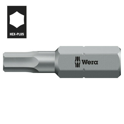 Wera 840/1 Z 六角ビット 6.0mm ヘックスプラス 056330