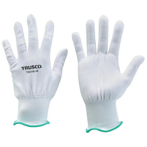 トラスコ中山 超薄手 ノンコートインナー手袋 18ゲージ M TIG18-M TRUSCO