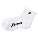BJS4840C-WH00-20-22 BabolaT(バボラ) ジュニア用 ショートソックス(ホワイト・サイズ:20〜22cm) CLUB SHORT SOC...