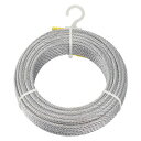 CWM6S30 トラスコ中山 メッキ付ワイヤーロープ Φ6mmX30m