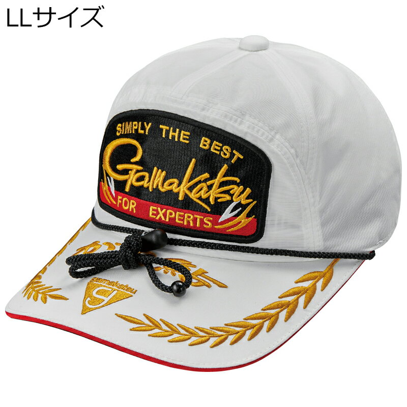 がまかつ ワッペンキャップ がま鮎 LLサイズ(ホワイト) ワッペンキャップガマアユLLサイズ(ホワイト) Gamakatsu 帽子