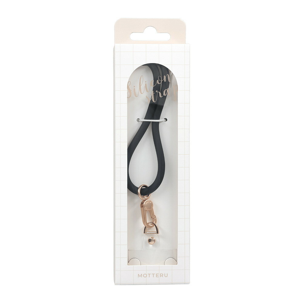 MOTTERU (��åƥ�) ���ꥳ�󥷥��������ȥ�åסʥ֥�å��� MOT-STRAP01-BK