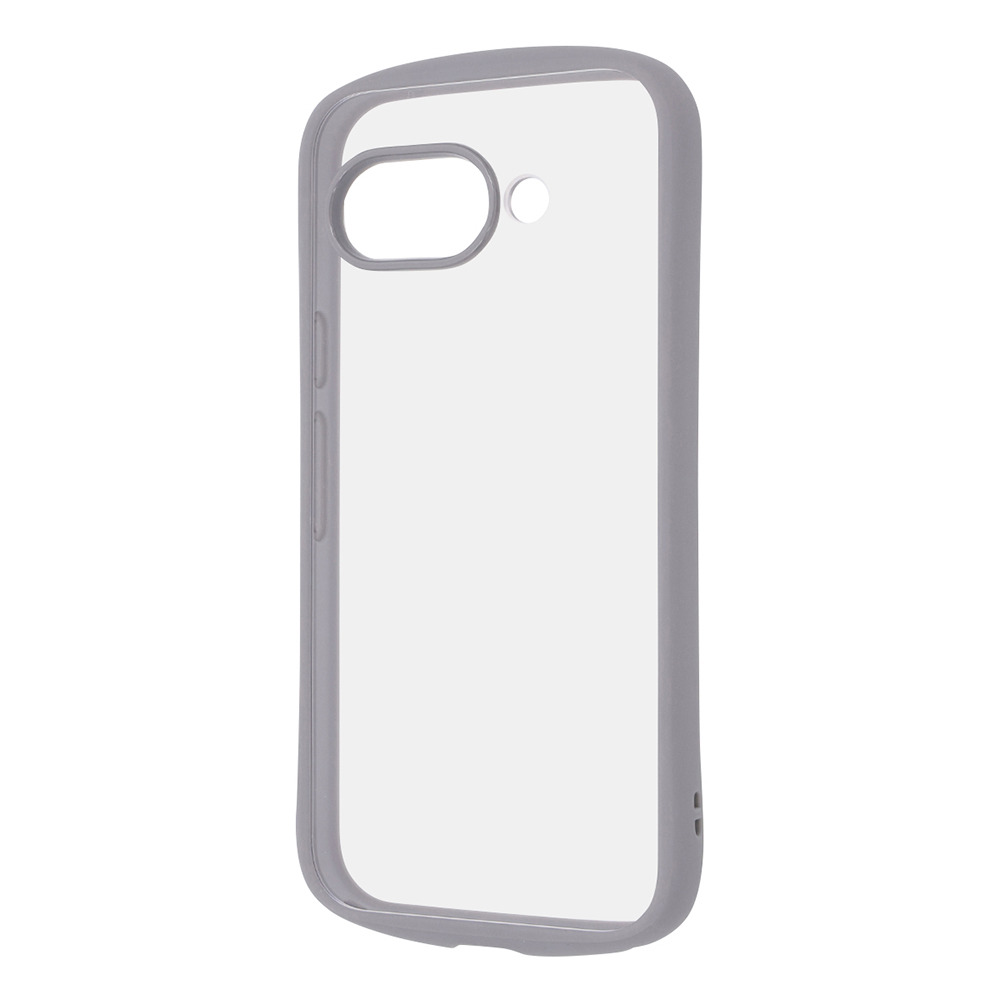 レイアウト Google Pixel 9a用 Like standard Puffull 耐衝撃 バンパー ハイブリッドケース（グレー） RT-GP9ACMD1/GR