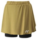 YO-26181-016-S ヨネックス レディース スカート(インナースパッツ付)(ゴールド・サイズ:S) YONEX
