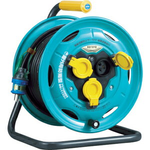 ハタヤリミテッド 防雨型業務用戦力リール　単相100Vアース・ブレーカー付　30m BN30K