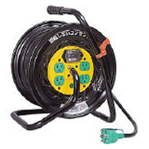日動工業 電工ドラム　マジックリール　100V　アース漏電しゃ断器付　30m ZEB34