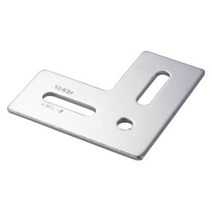 乐天商城 - トラスコ中山 ジョイント金具43型フラット　クロム　寸法90X90　穴数3 TK43FL2C
