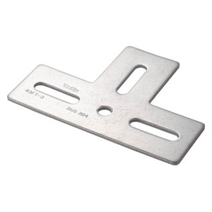 TK43FT3C トラスコ中山 ジョイント金具43型フラット　クロム　寸法130X93　穴数4(4)