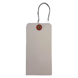 トラスコ中山 針金付き荷札(ユポ)120×60mm 10枚 THNFLY