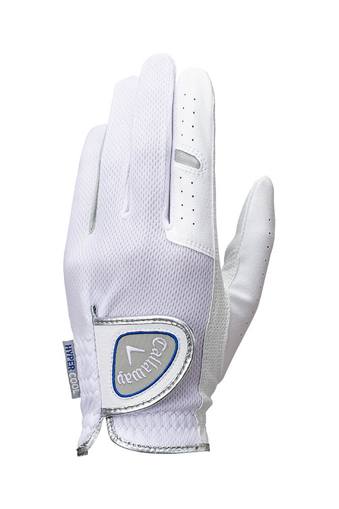 ゴルフ CW25-GLV-5325111 キャロウェイ キャロウェイ ハイパークール グローブ 25 JM 左用（ホワイト/シルバー・サイズ：24cm） Callaway