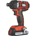 EXI18 ブラック&デッカー 18Vリチウム インパクトドライバー BLACK+DECKER(4)