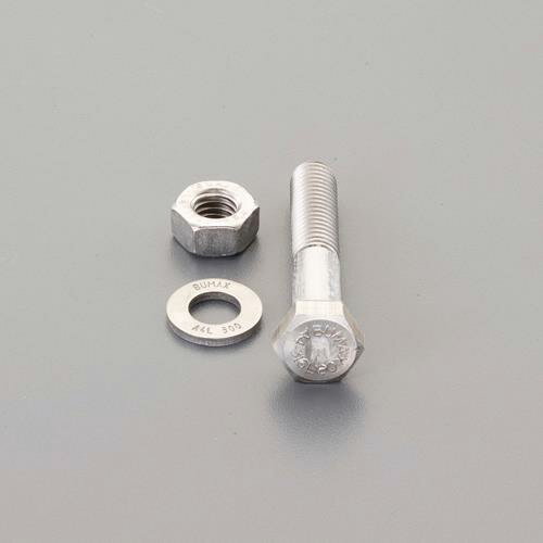 Rakuten - エスコ M8×40mm 強力六角ボルト(SUS/ナットワッシャ付半ネジ) EA949DT-802 ESCO