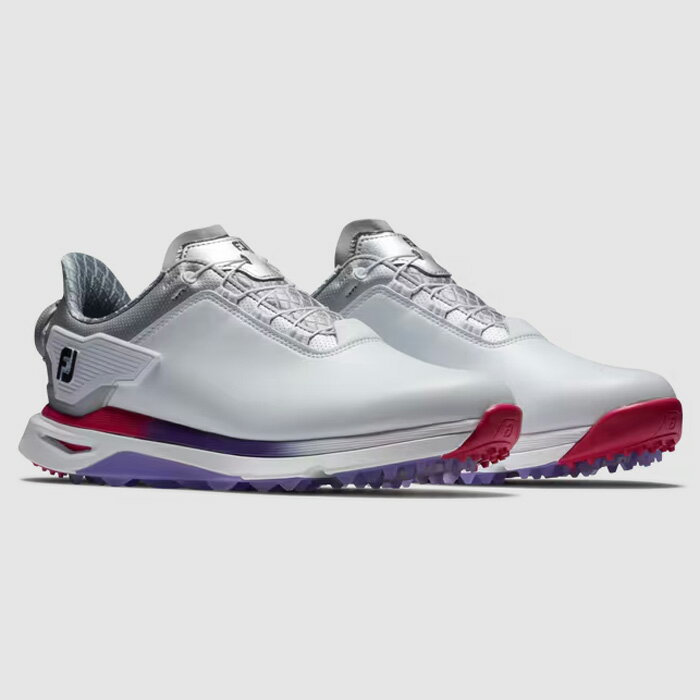 フットジョイ レディース スパイクレス ゴルフシューズ FJ プロエスエルエックス BOA（ホワイト/パープ..