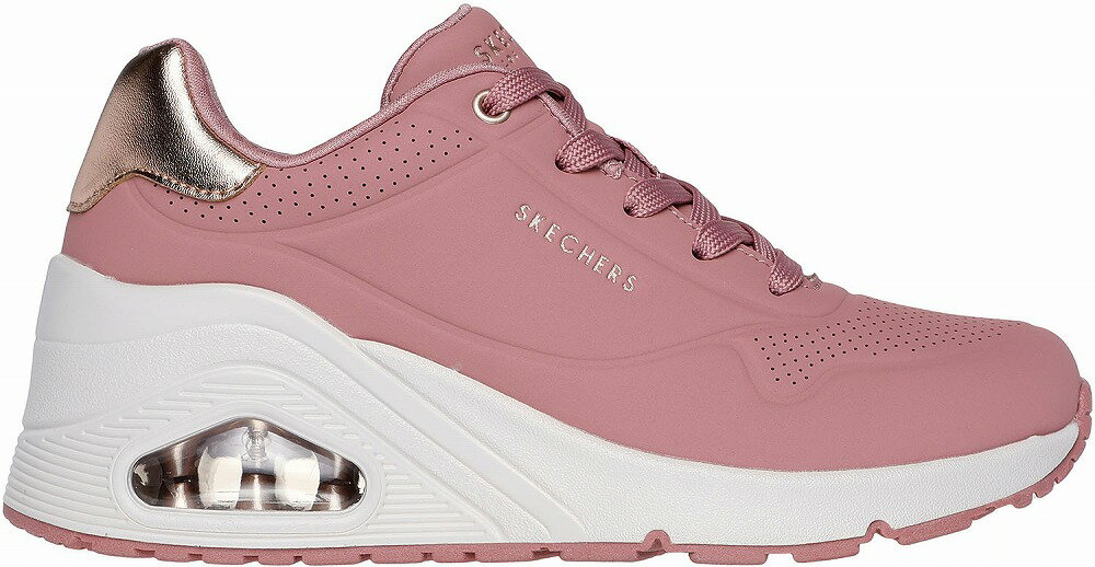 スケッチャーズ レディース スニーカー ウノ ウェッジ ハイ ステップス（ローズ・サイズ：23.5cm） SKC-177520-ROS-23.5 SKECHERS