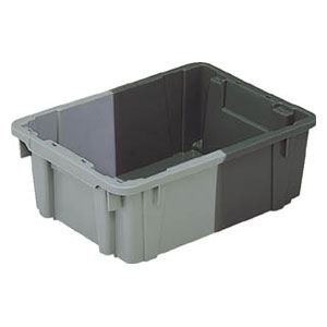 【返品種別B】□「返品種別」について詳しくはこちら□◆段積み時180°回転させ、色の方向を替えることにより、スタッキング、ネスティングが可能です。◆ネスティング時は収納効率に優れ、空箱スペースの削減が可能です。◆色を交互にして重ねると中に物を入れたままスタッキングでき、色をそろえるとネスティングできて省スペースです。■　仕　様　■ポリプロピレン（PP）容量（L）：9.0色：グレー/ライトグレー外形寸法（mm）間口×奥行×高さ：370×272×133有効内寸（mm）間口×奥行×高さ：296×221×115適用カード差し（別売）：両短辺12型質量：0.65kg[SNB9GLGLL]三甲アウトドア＞DIY・工具＞物流・保管用品＞コンテナ・パレット