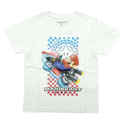 22843061-WHT-120 ファインプラス マリオカート KIDS マリオ Tシャツ(ホワイト・サイズ:120) 22843061-WHT-120 ファインプラス マリオカート KIDS マリオ Tシャツ(ホワイト・サイズ:120)