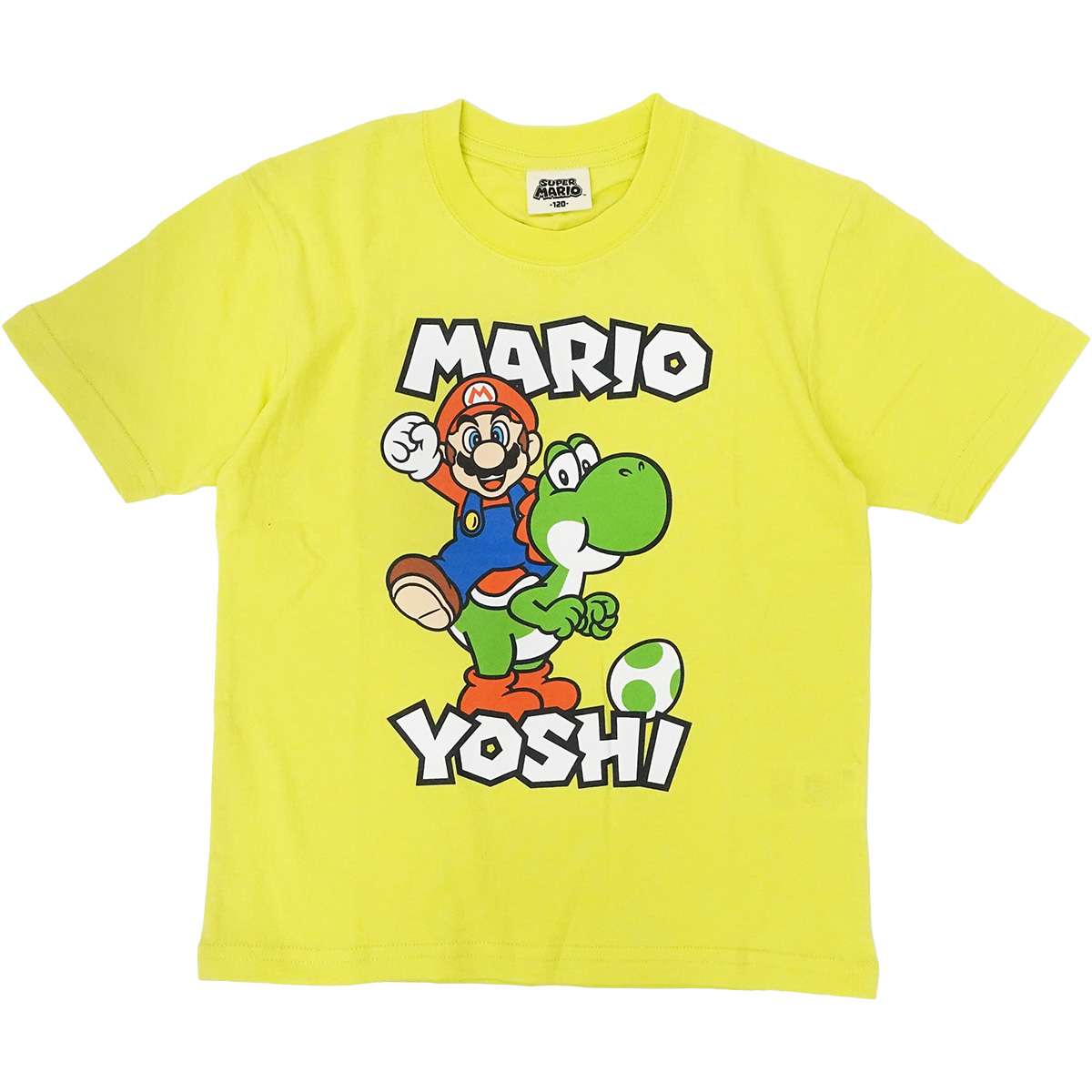 ファインプラス マリオ KIDS HERE WE GO Tシャツ（ライトグリーン・サイズ：140） 22843120-LGRN-140