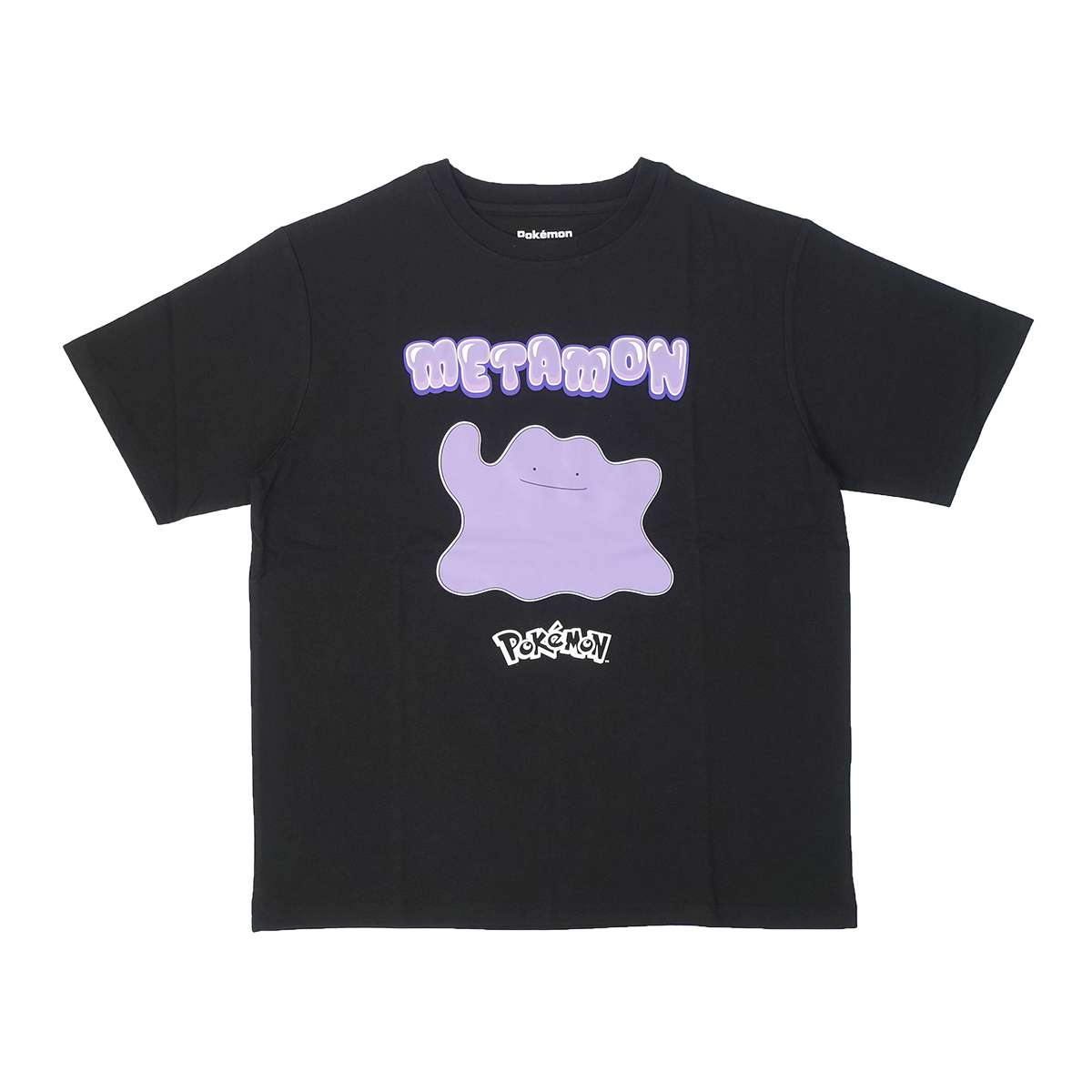 ファインプラス ポケモン ブラックTシャツ（C柄(メタモン)・サイズ：3L） 22863174-Cガラ-3L