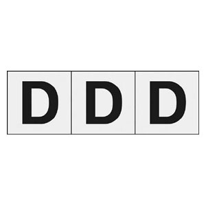 樂天商城 - トラスコ中山 アルファベットステッカー　50×50　「D」　透明　3枚入 TSN50DTM