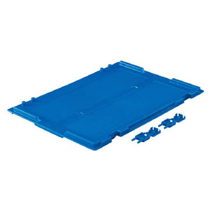 トラスコ中山 α折りたたみコンテナ用フタ TR-S20用（ダークブルー） TRS201F DB