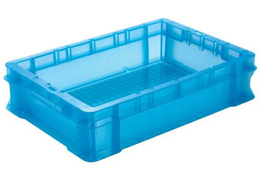 DICプラスチック エコシリーズF型コンテナF-8　外寸：W424×D291×H102．5(クリアブルー) F-8 ECO CBL ボ..