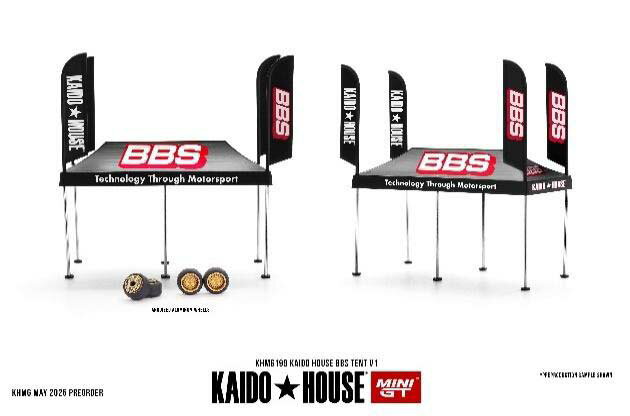 MINI-GT 1/64 KAIDO HOUSE BBS テント V1【KHMG199】 ミニカー