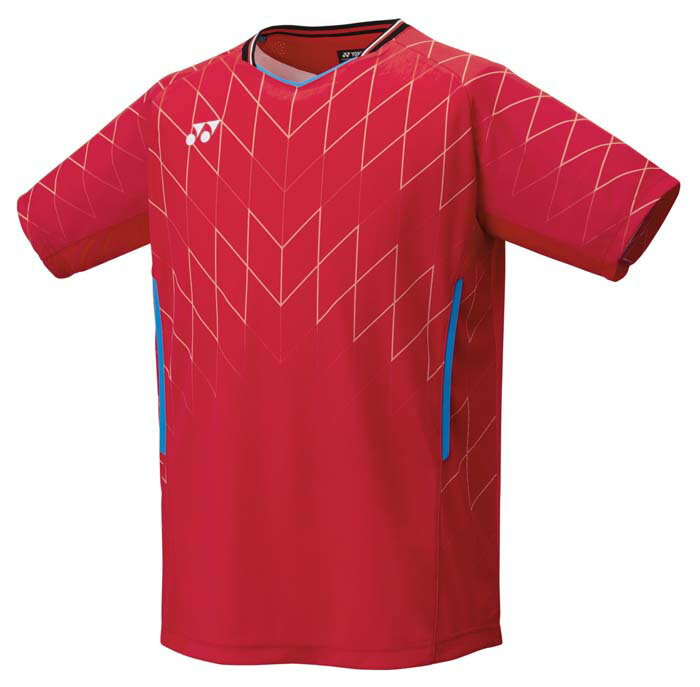 ヨネックス メンズ ゲームシャツ（フィットスタイル）（ジャパンレッド・サイズ：SS） YO-10698-364-SS YONEX