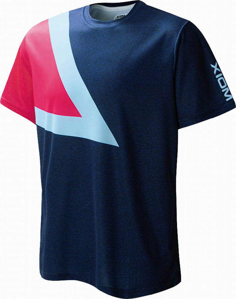 エクシオン ピクス シャツ（ネイビー・サイズ：S） TKU-GAS00011-009-S XIOM 卓球