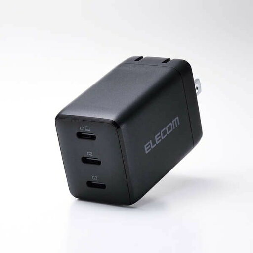 エレコム USB Power Delivery 67W AC充電器(Type-C×3) ACDC-PD11267BK エレコム USB Power Delivery 67W AC充電器(Type-C×3) ACDC-PD11267BK