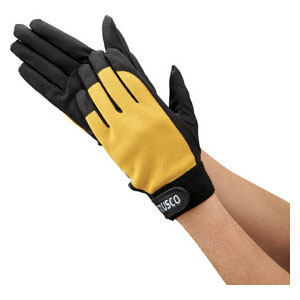 トラスコ中山 PU薄手手袋エンボス加工　イエロー　L TPUMYL