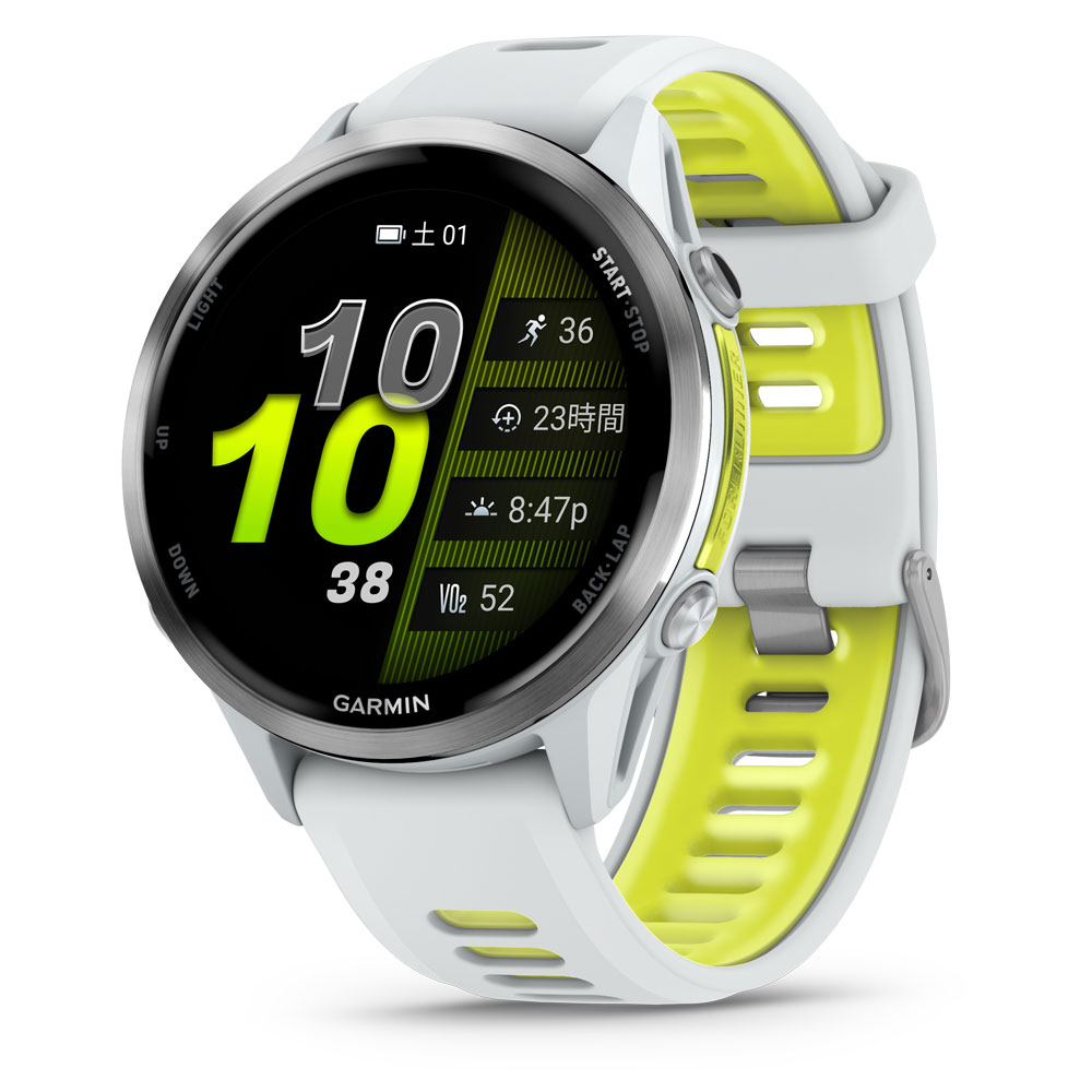 ガーミン Forerunner 970 White/Amp Yellow 【Suica対応】スマートウォッチ 010-02969-51 [0100296951]【返品種別A】(2.0)