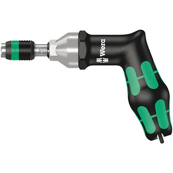 Wera SERIES 7400 プリセット型トルクドライバーピストルハンドル(3.0-6.0 NM)ラピダプタークイックリリースチャック付き 074702