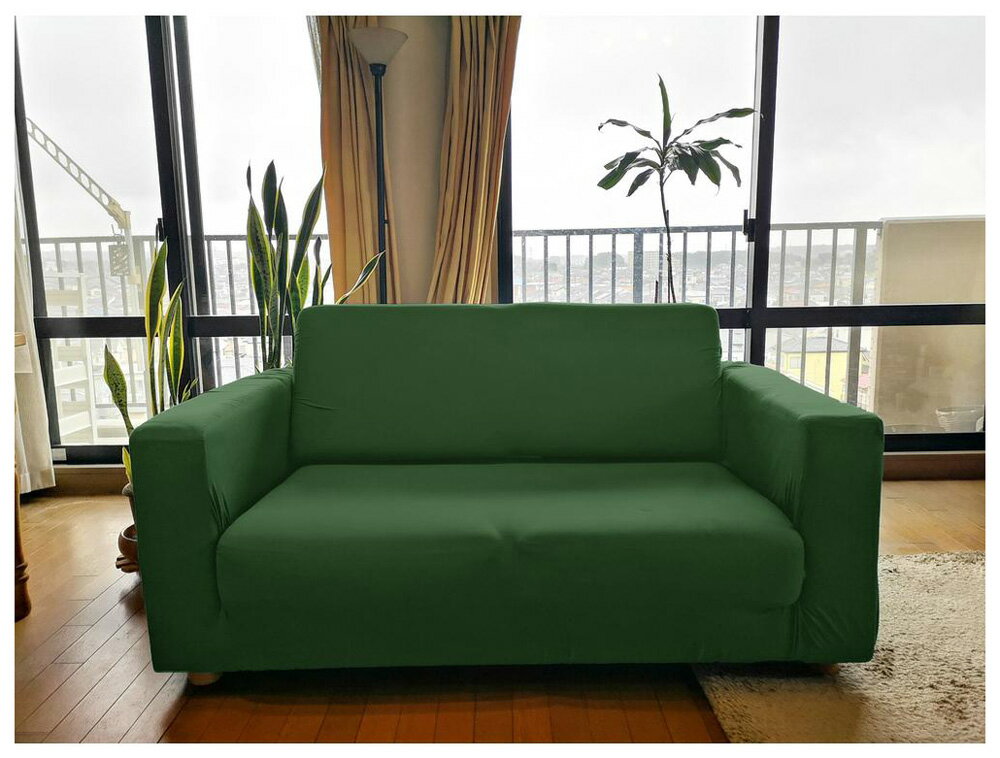 BACKYARD FAMILY(バックヤードファミリー) ソファーカバー 2人掛け用（ダークグリーン） SOFACOVER02-1..