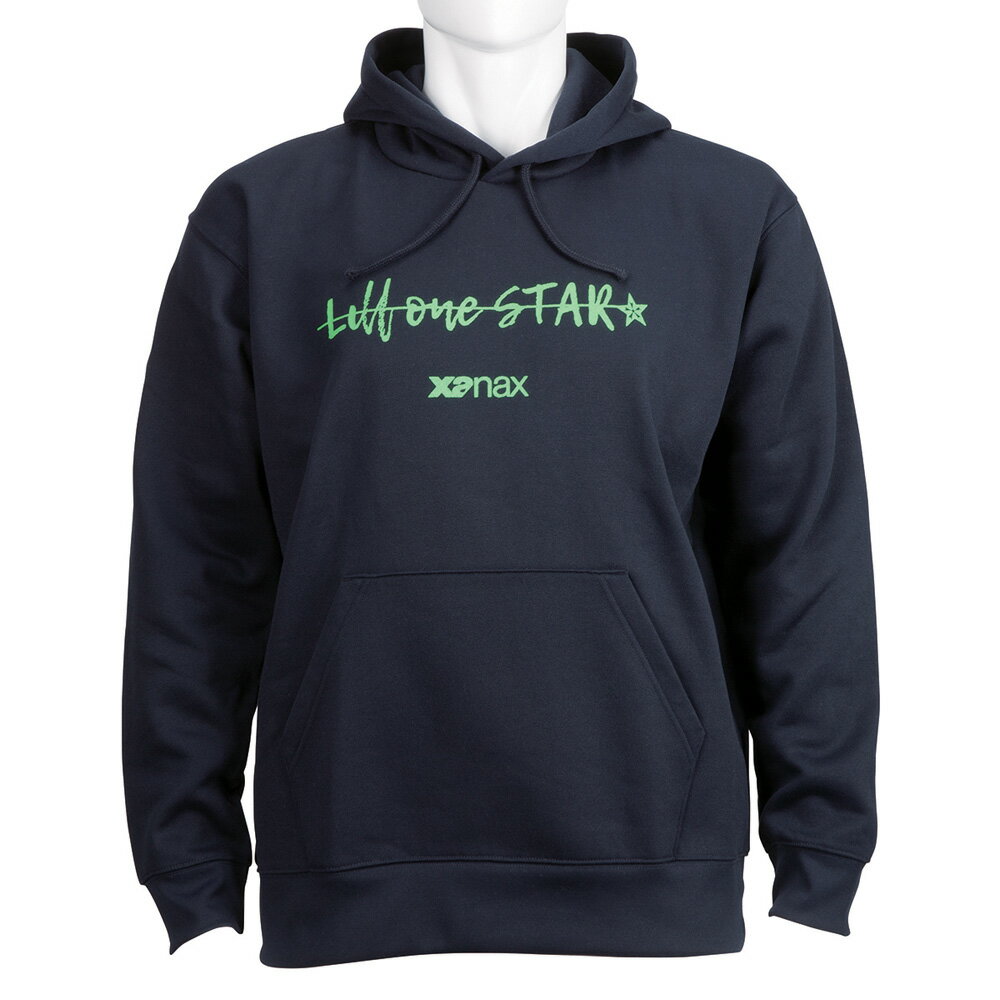 ザナックス スウェットパーカー 裏フリース Designed by Lill 1 STAR(R)（ネイビー・サイズ：2XO） BW2..