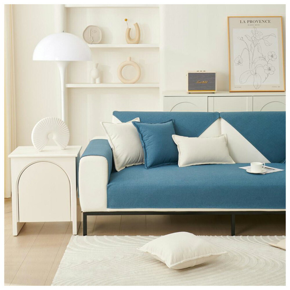 YUSOFA002-1A-2C BACKYARD FAMILY(バックヤードファミリー) ソファーカバー 爪とぎ防止（90×160cm:ブルー） [YUSOFA0021A2C]