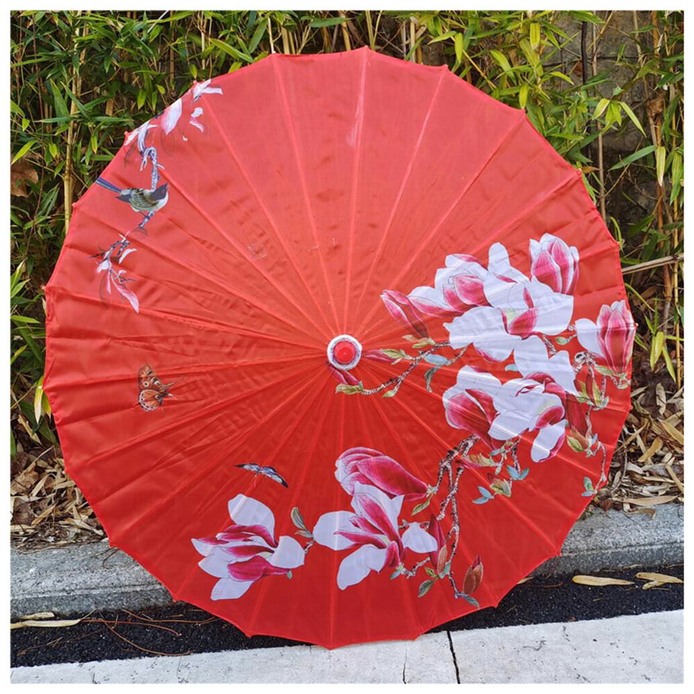 BACKYARD FAMILY(バックヤードファミリー) 和傘 撮影用 インテリア 和風（紅色×木蓮） MMWAGASA1-1A-2I [MMWAGASA11A2I]