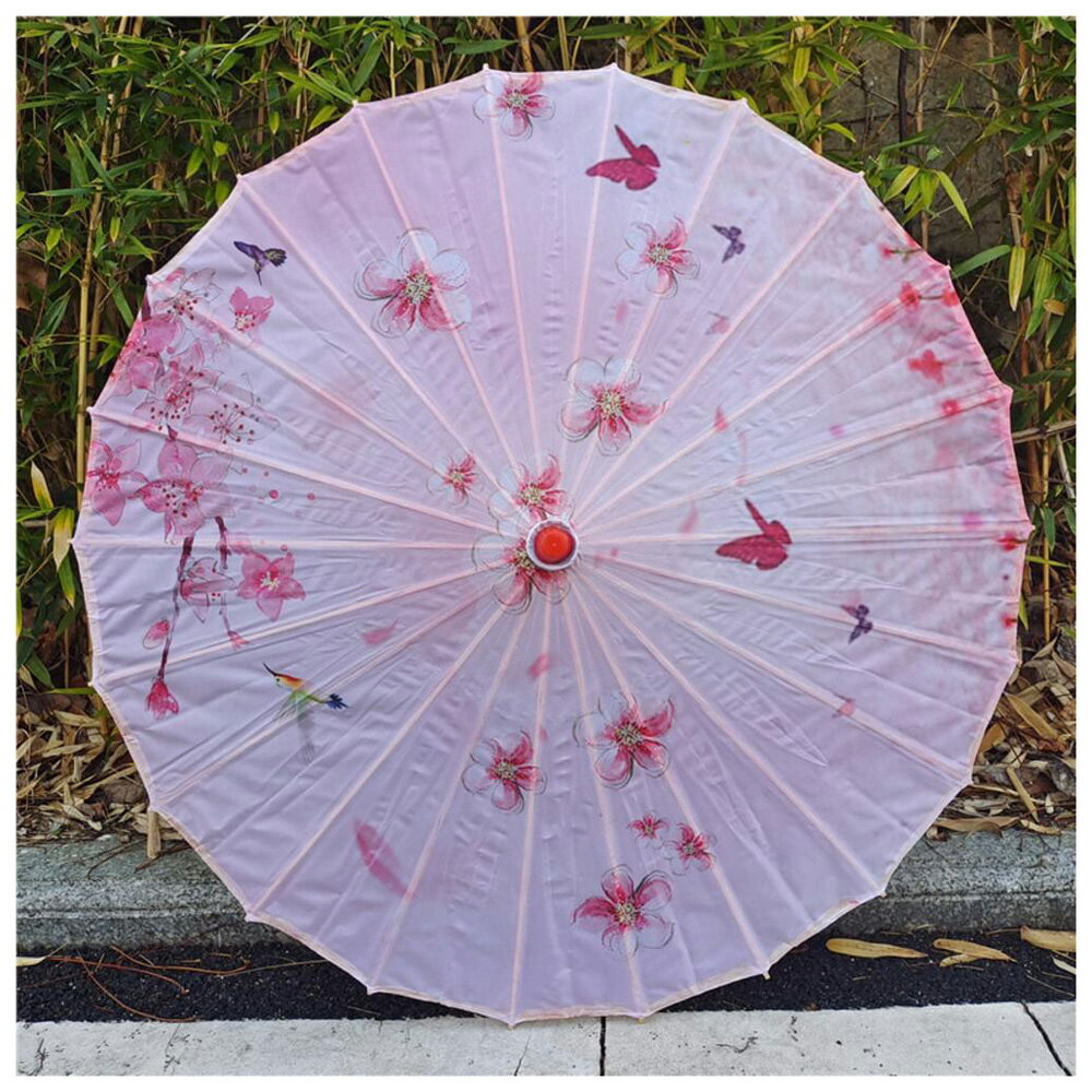 BACKYARD FAMILY(バックヤードファミリー) 和傘 撮影用 和風 インテリア（蝶×桃ノ花） MMWAGASA2-1A-2B [MMWAGASA21A2B]