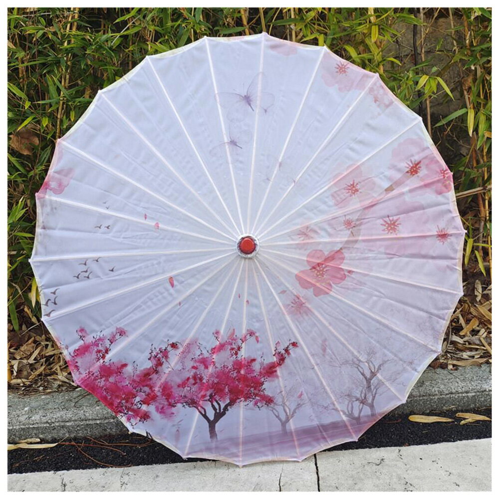 BACKYARD FAMILY(バックヤードファミリー) 和傘 撮影用 和風 インテリア（白色×花） MMWAGASA2-1A-2D [MMWAGASA21A2D]
