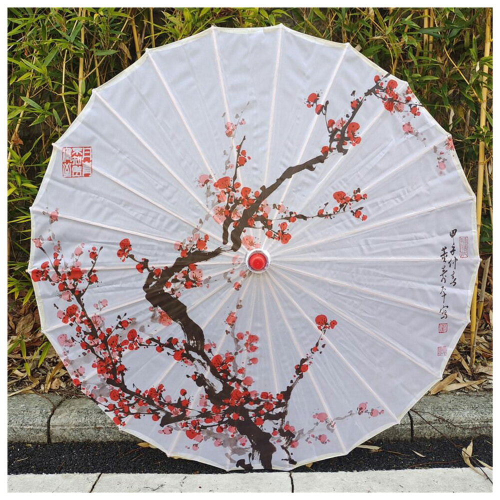 BACKYARD FAMILY(バックヤードファミリー) 和傘 撮影用 和風 インテリア（白色×梅ノ花） MMWAGASA2-1A-2J [MMWAGASA21A2J]