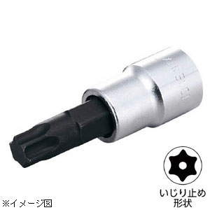 【返品種別B】□「返品種別」について詳しくはこちら□◆いじり防止タイプのトルクス[[(R)]]ソケットです。■　仕　様　■構造用鋼呼びNo.：T50先端寸法（mm）：8.79差込角（mm）：9.5全長（mm）：67質量：65g[3TXT50H]アウトドア＞DIY・工具＞手作業工具＞ソケットレンチ
