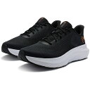 DOM-3028256-003-26.0 アンダーアーマー メンズ ランニングシューズ UAチャージド ローグ5(Black/Black/Blaze Orange・サイズ:26.0cm) UNDER ARMOUR