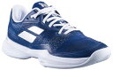 3A1S25B630-4060-24.0 BabolaT(バボラ) レディース テニスシューズ ジェット マッハ 3 オールコート(ダークブルー・サイズ:24....