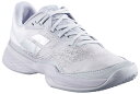 3A1S25B684-1072-25.5 BabolaT(バボラ) レディース テニスシューズ ジェット マッハ 3 サンドグラス(ホワイト×グレー・サイズ:2...