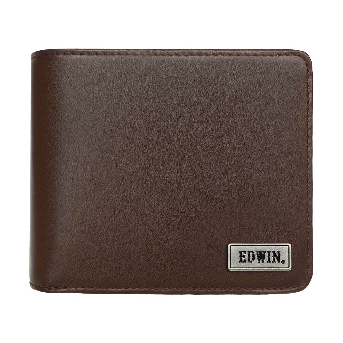 EDWIN 0510744 BDレザー 中ベラ二ツ折財布（ダークブラウン(チョコ)） 22269254-DBRN エドウィン