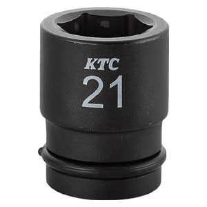 KTC(京都機械工具) 12.7sq.インパクトレンチ用ソケット(標準)ピン・リング付 21mm BP4-21P KTC