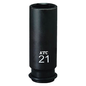 KTC(京都機械工具) 9.5sq.インパクトレンチ用ソケット（ディープ薄肉）ピン・リング付 21mm BP3L-21TP ..